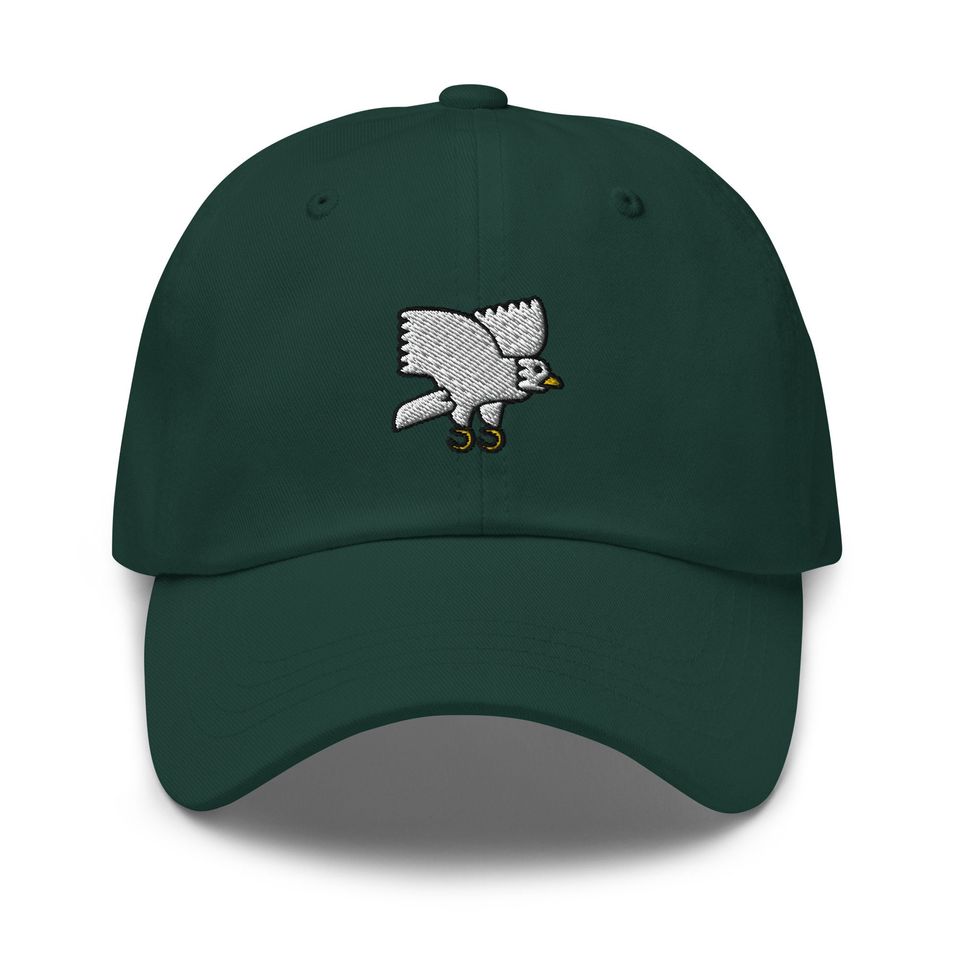 Eagle Embroidered Dad Hat: Unisex Cotton Twill Baseball Cap
