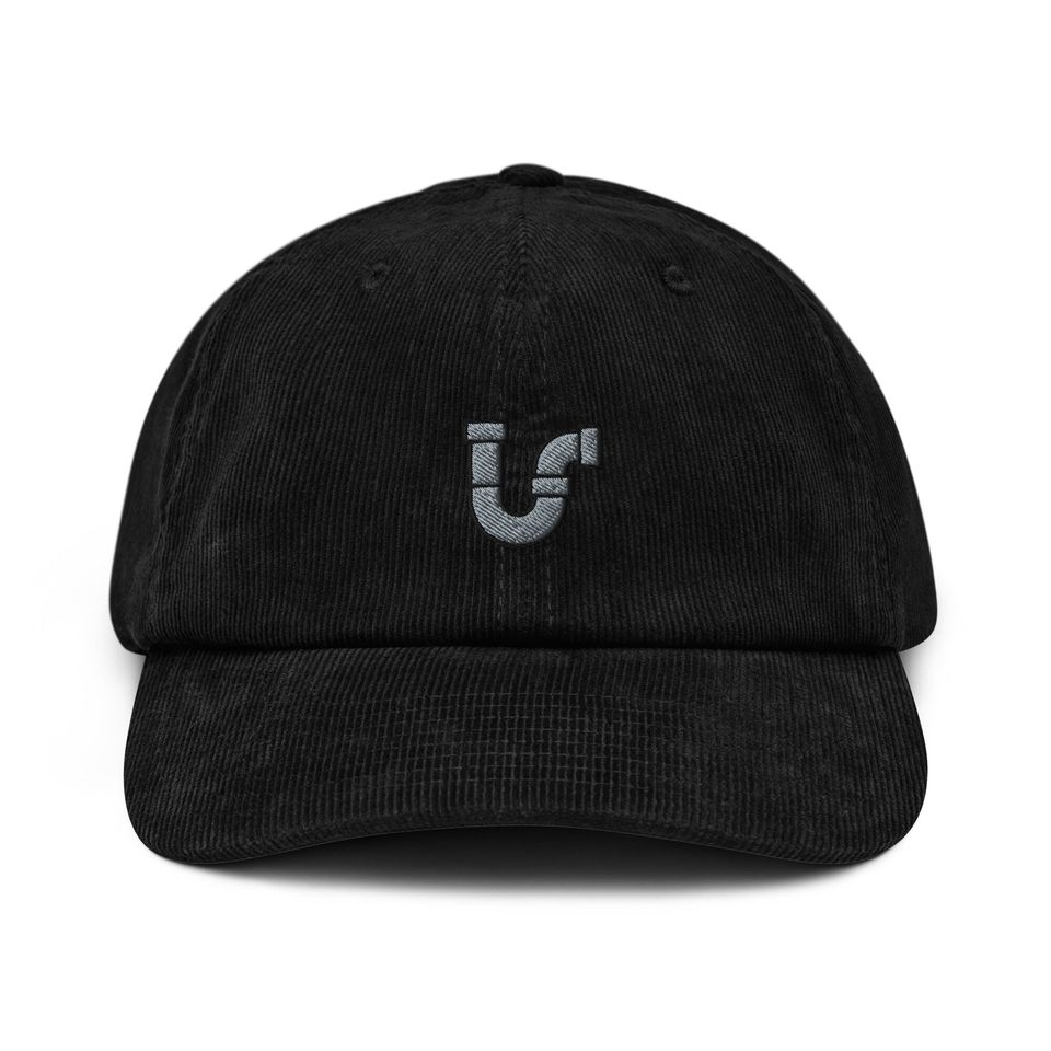 Plumbing Pipe Corduroy Hat, Embroidered Corduroy Cap, Plumber Pipe Corduroy Cap