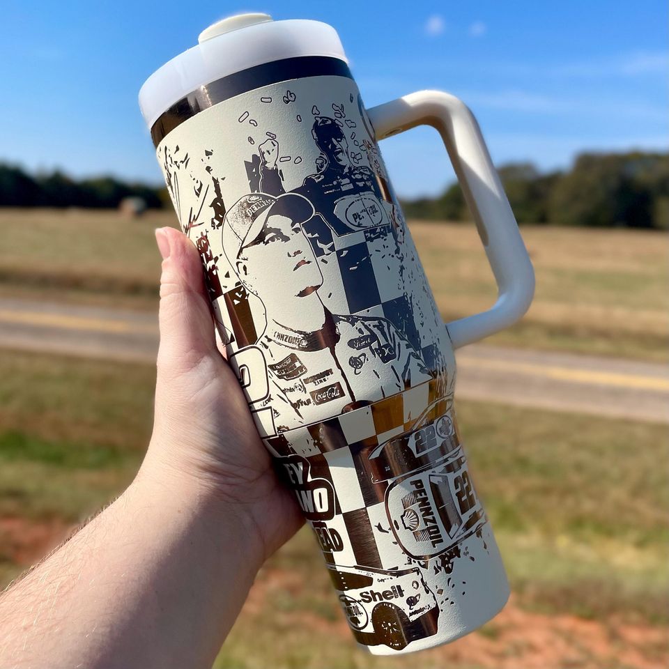 Joey Logano 40oz Engraved Tumbler