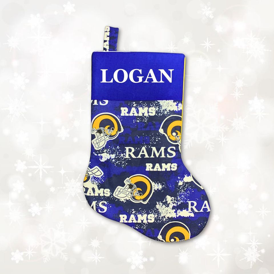 LA Rams Christmas Stocking with Customs Name!