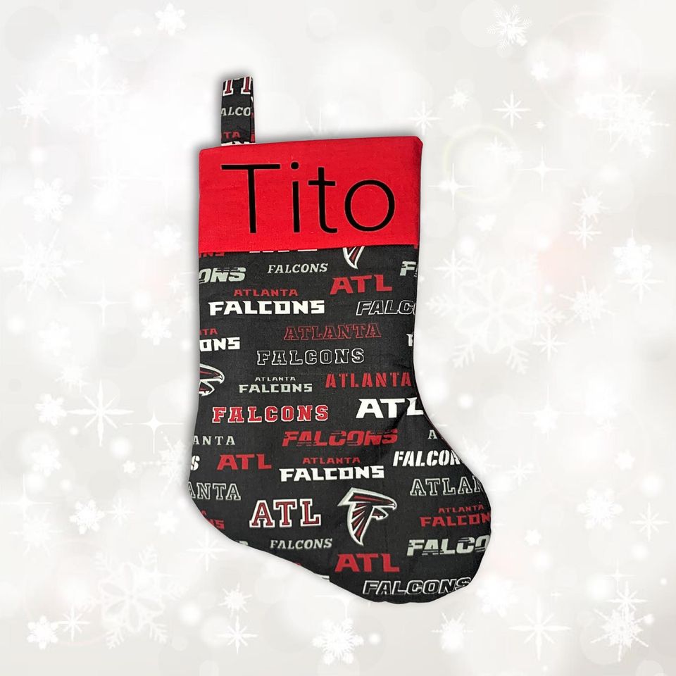 Atlanta Falcons Christmas Stocking with Custom Name!