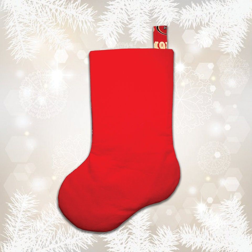 San Francisco 49ers Christmas Stocking with Custom Name