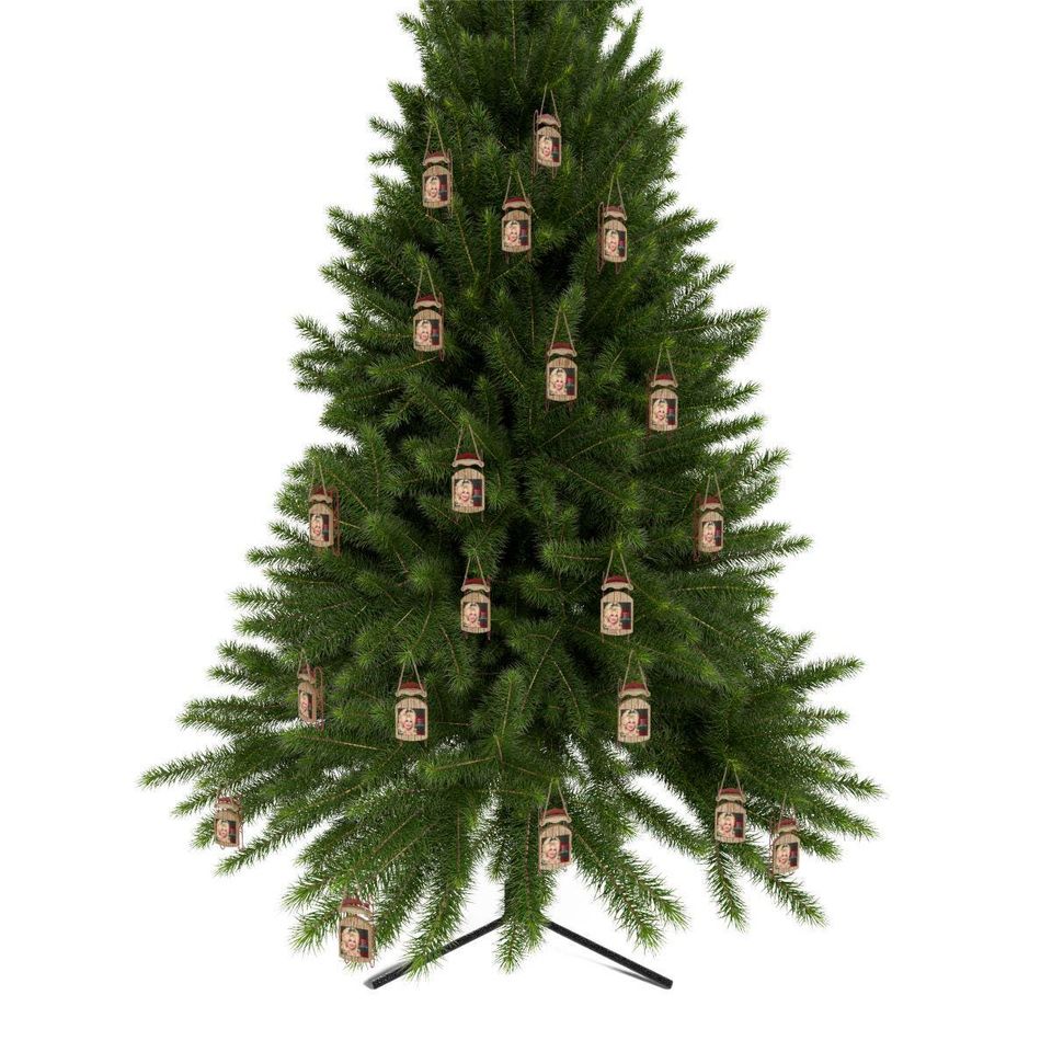 Dolly Parton Plaid Sled Ornament