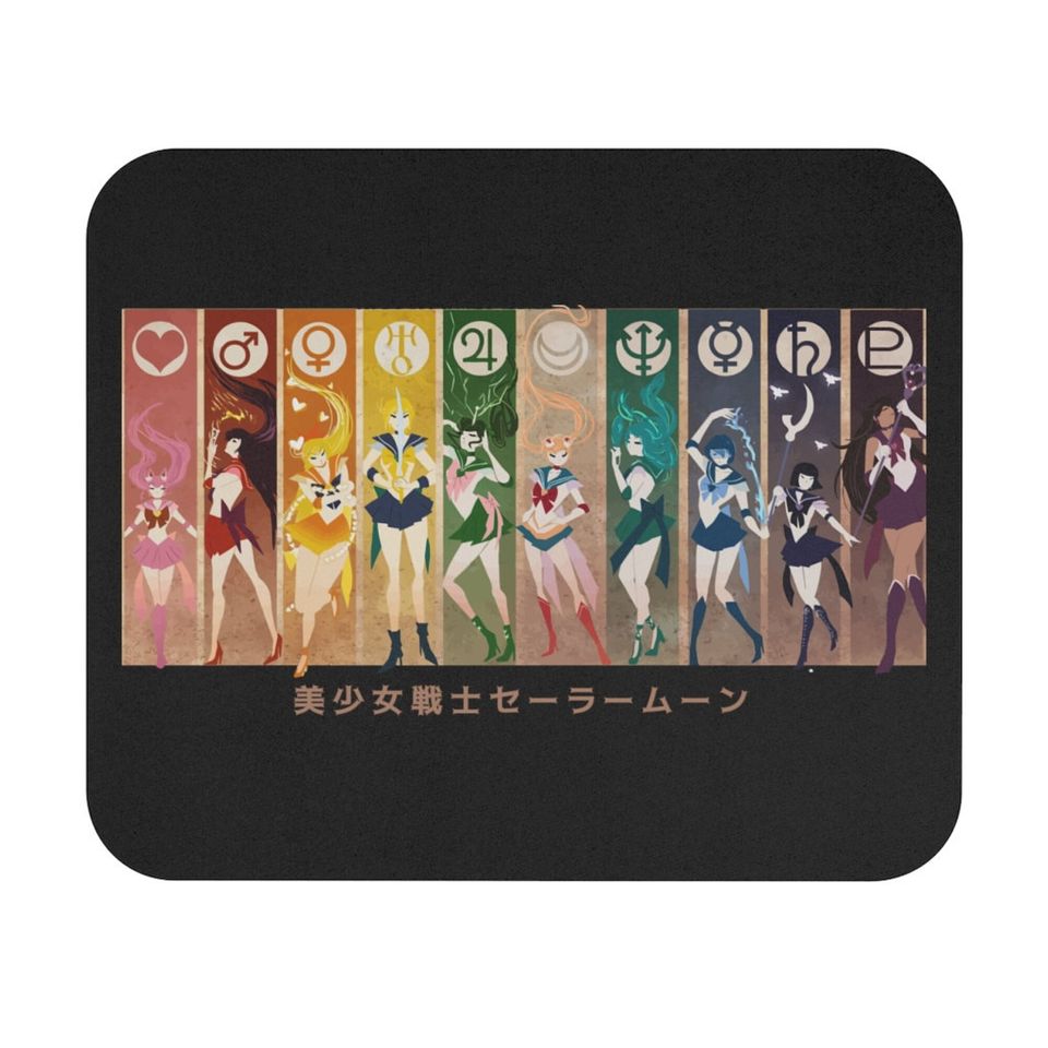 Sailor Moon All Characters Mouse Pad-sailor moon mouse pad,sailor moon mouse mat