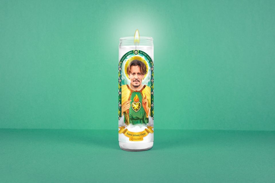 Saint Johnny Depp Celebrity Prayer Candle: Non Scented