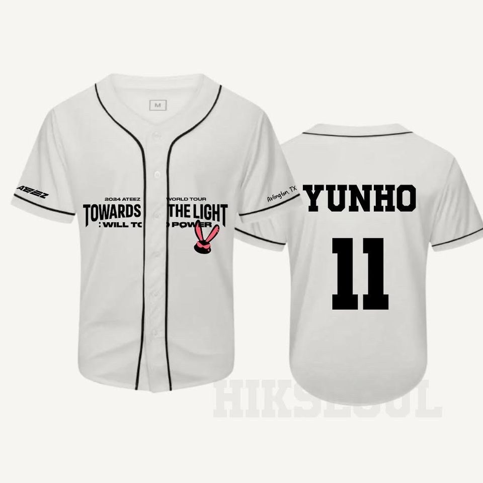 ATEEZ Towards the Light: Will to Power Tour Baseball Jersey