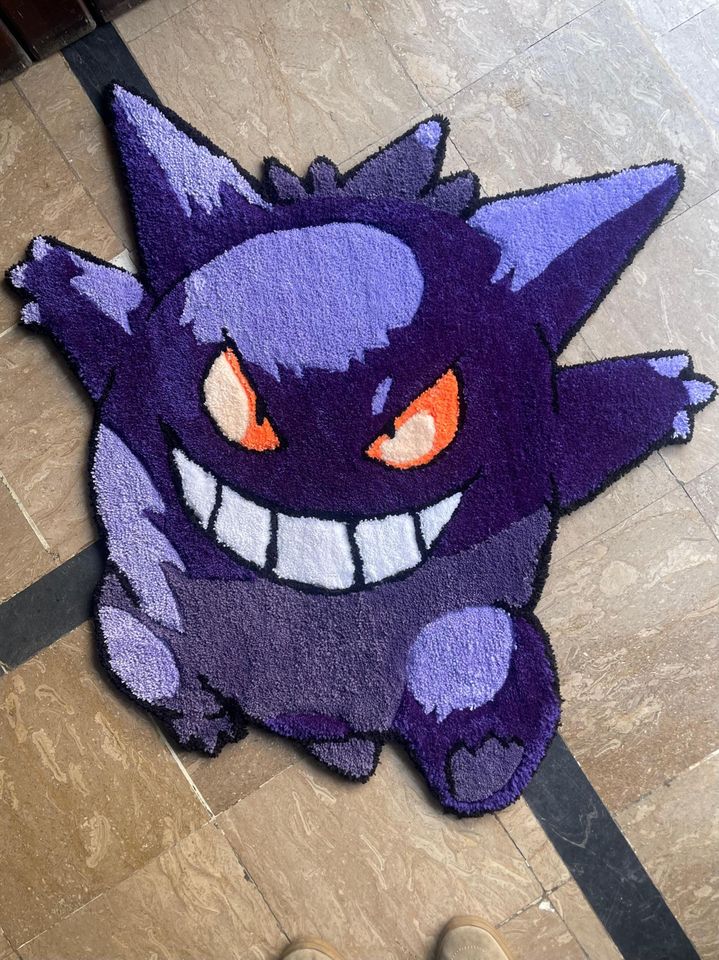 Tufted Gengar & Lemongrab Rug