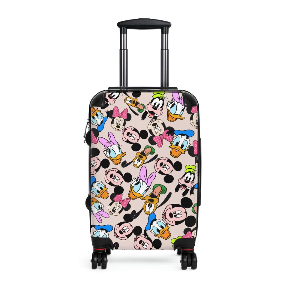 Disney Characters Pattern Luggage Cover,  Funny Disney Luggage Cover