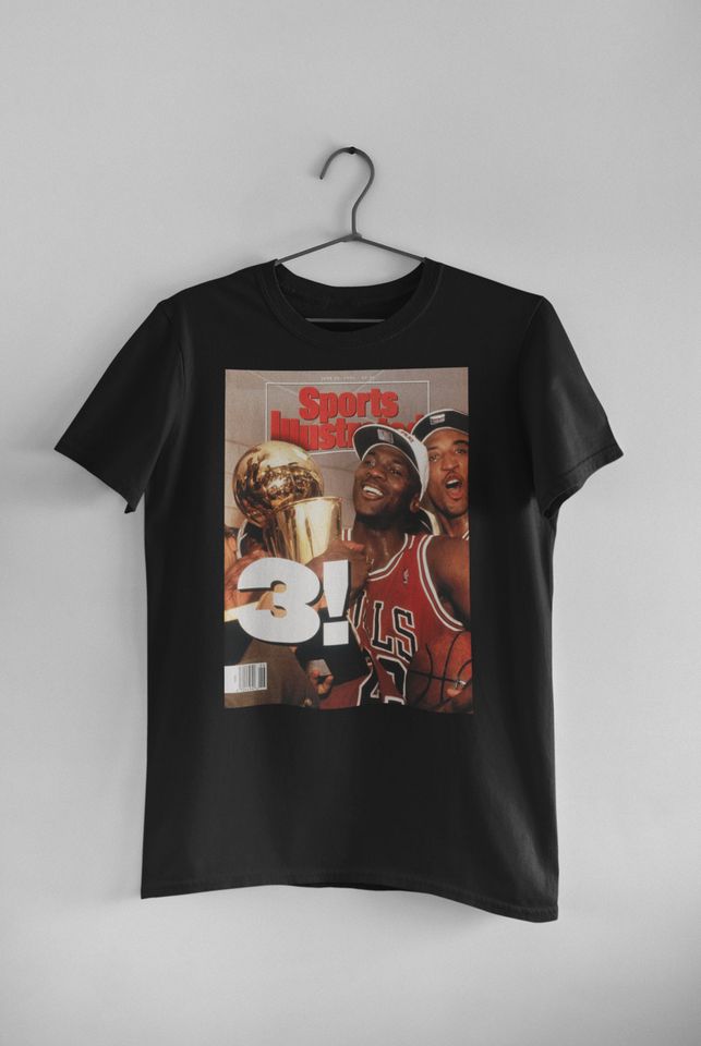 MICHAEL JORDAN Vintage 3PEAT 100% Cotton T-Shirt
