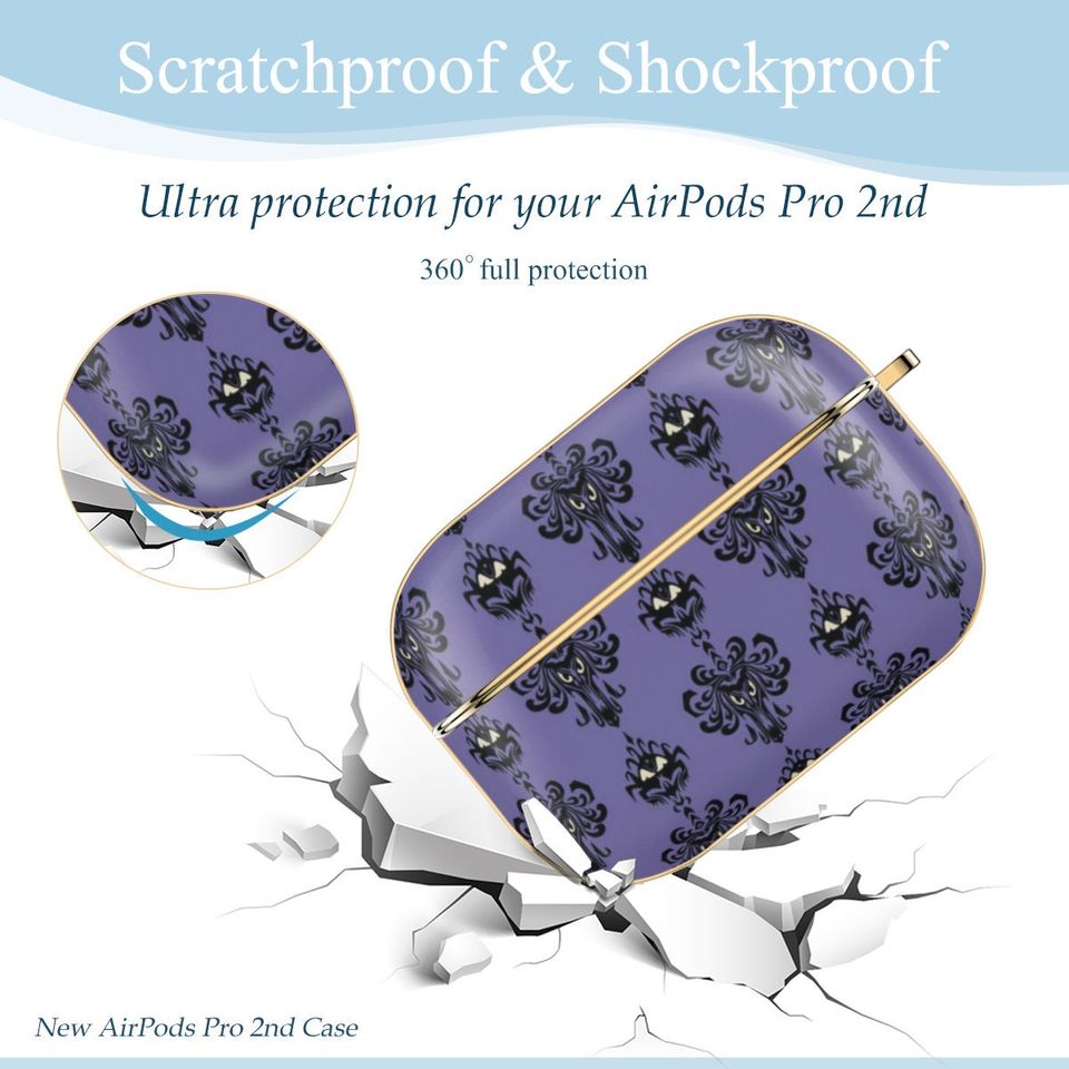 Haunted mansion Design AOP Airpods Case Cover