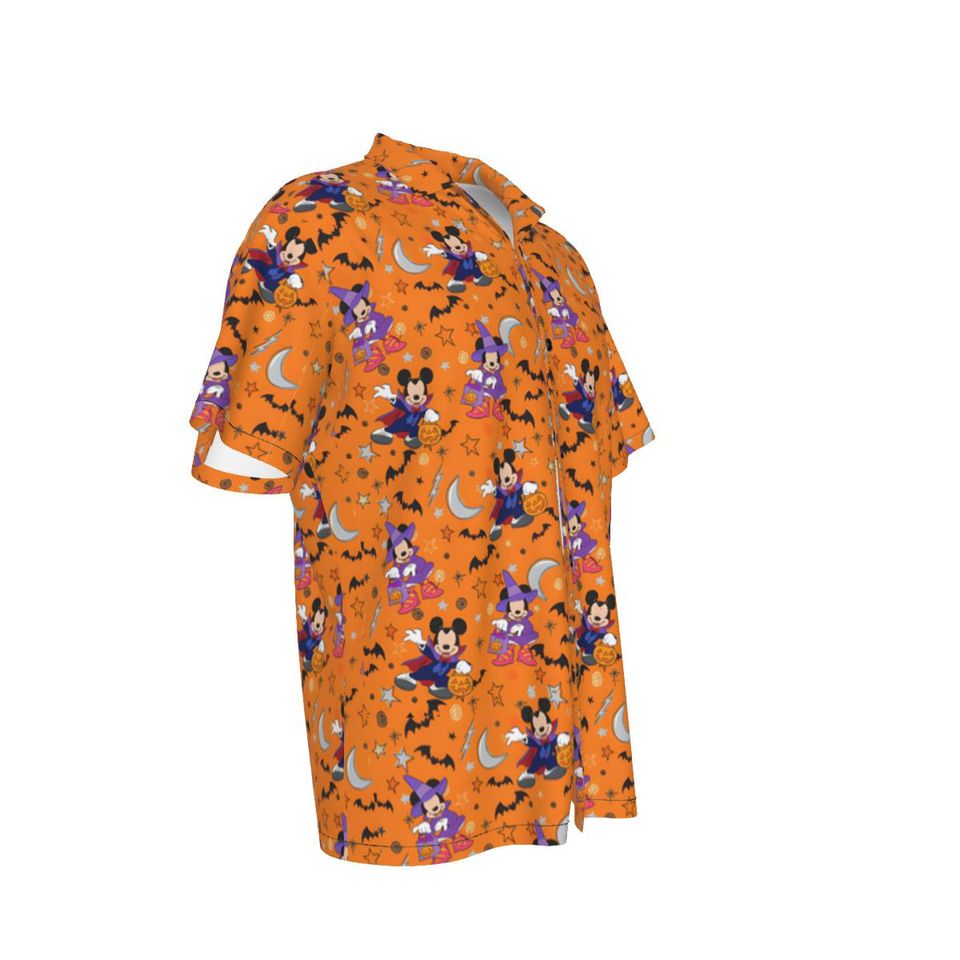 Halloween Hawaiian Shirt with Disney Mickey Print