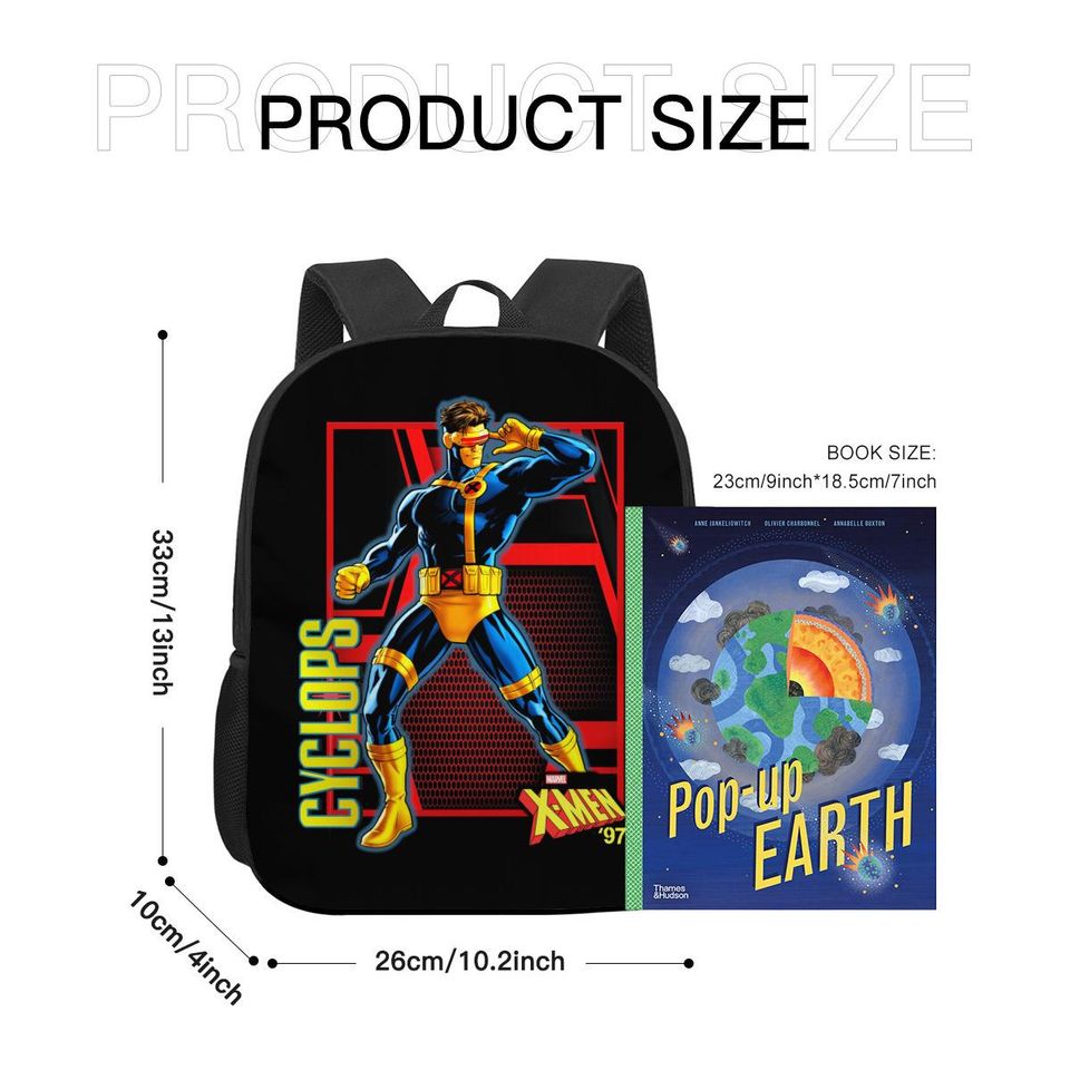 Vintage Marvel X-Men 90s Backpack, Wolverine Storm Rogue, Avengers Backpack