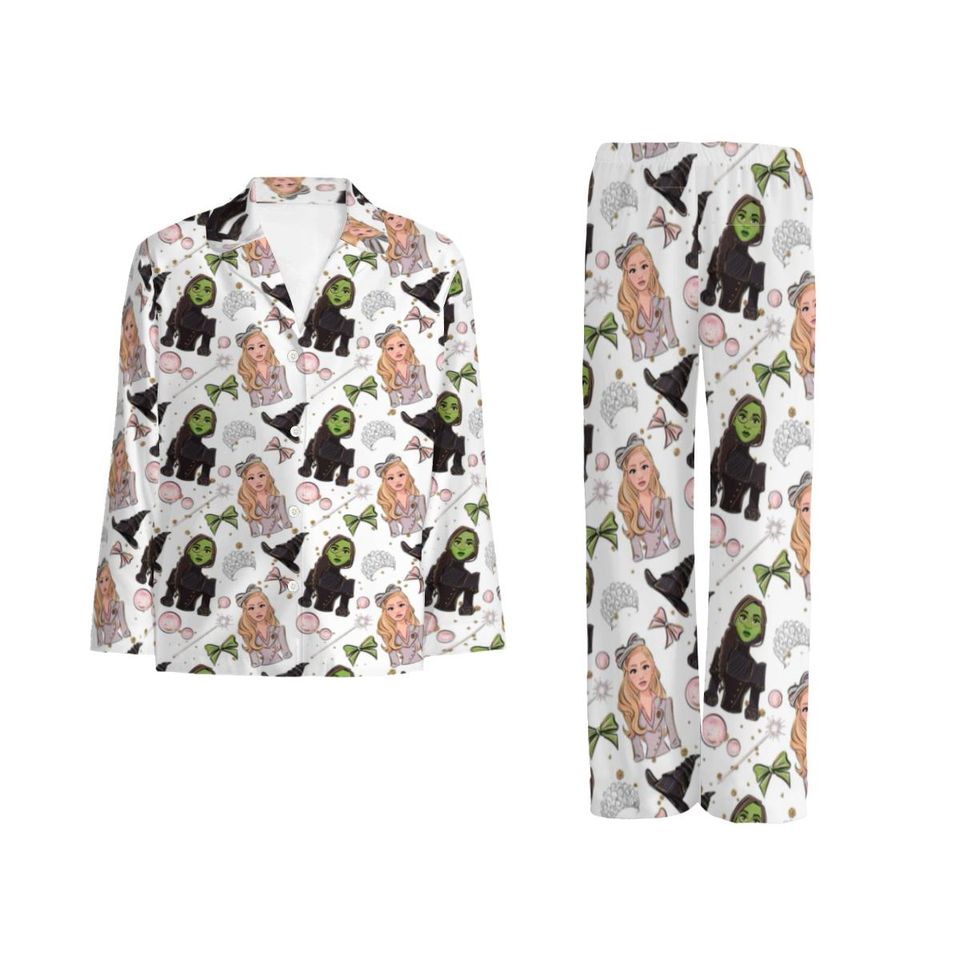 Wicked Pajama Set , Elphaba & Glinda couple pajamas,