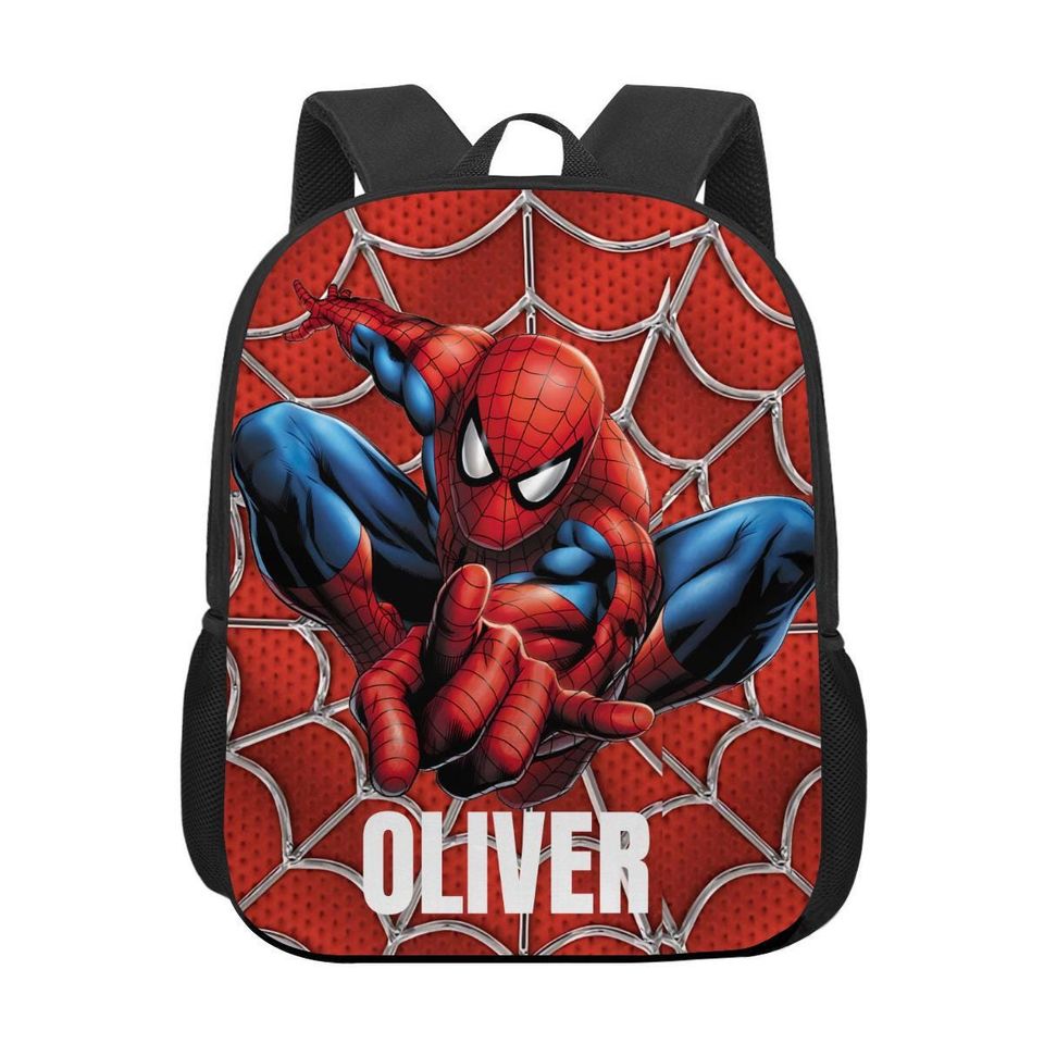 Personalized Spiderman Superhero Backpack, Spiderman school backpack, Back to school Gift