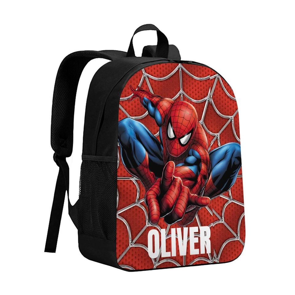 Personalized Spiderman Superhero Backpack, Spiderman school backpack, Back to school Gift