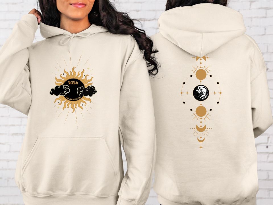 Solar Eclipse 2024 , Path of Totality Sweatshirt, Countdown to Totality Hoodie, Celestial