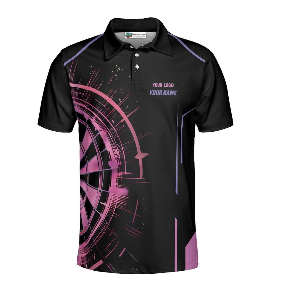 Customizable Dart Team Polo Shirt, Personalized with Your Logo, Name & Team Name