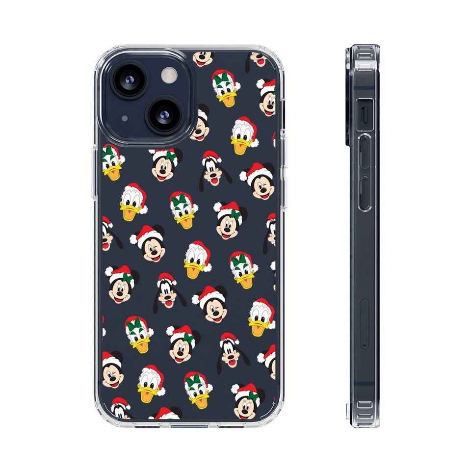 Disney Christmas Santa Hat Pattern iPhone and Samsung Case