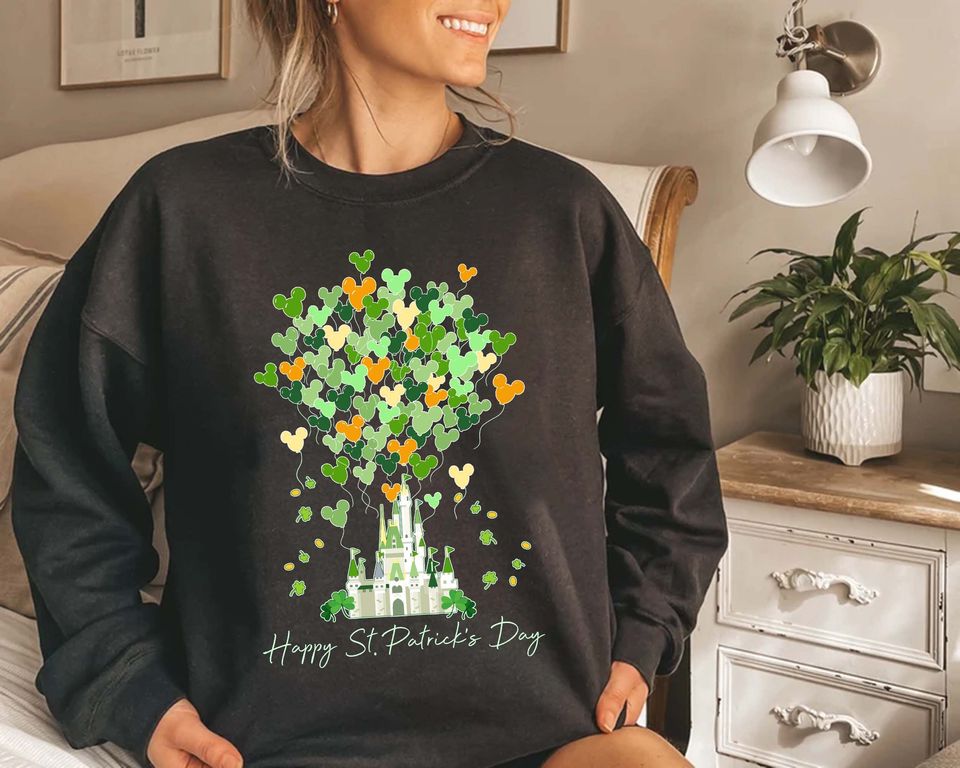 Disney ST.Patrick's Day Sweatshirt, Magic Kingdom Sweatshirt