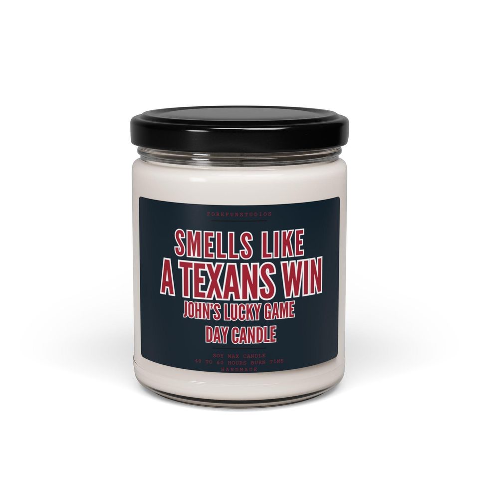 Texans Game Day Candle: Houston Football Fan Gift