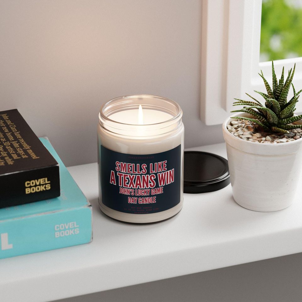 Texans Game Day Candle: Houston Football Fan Gift
