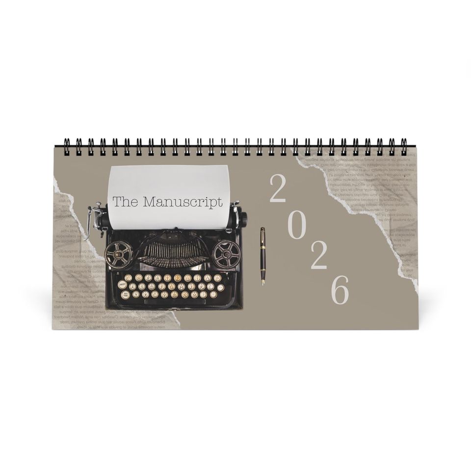 The Manuscript Eras 2026 Desktop Calendar