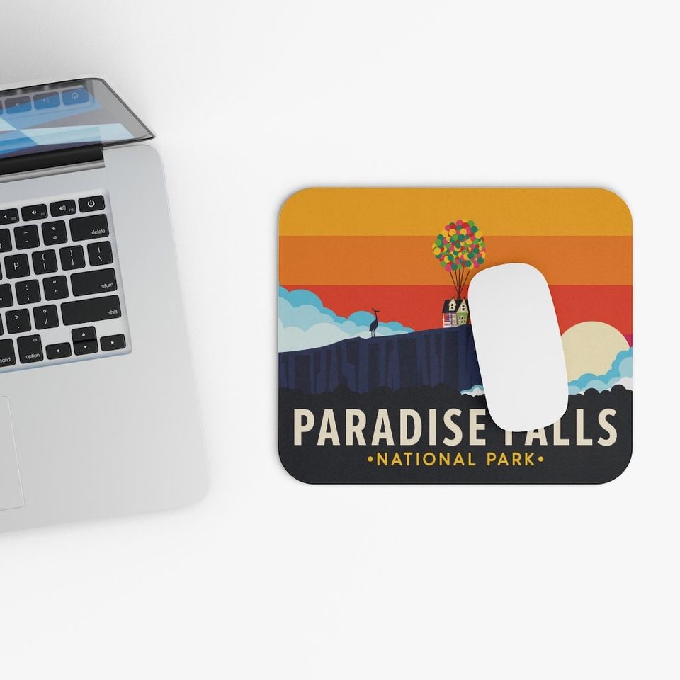 Disney UP Mouse Pad, Paradise Falls National Park Mouse Pad