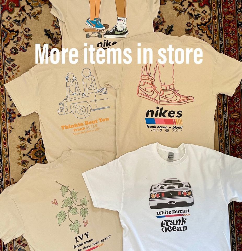 Frank Ocean BLOND WHITE FERRAR Shirt