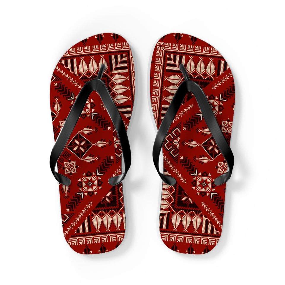 Tatreez Flip Flops