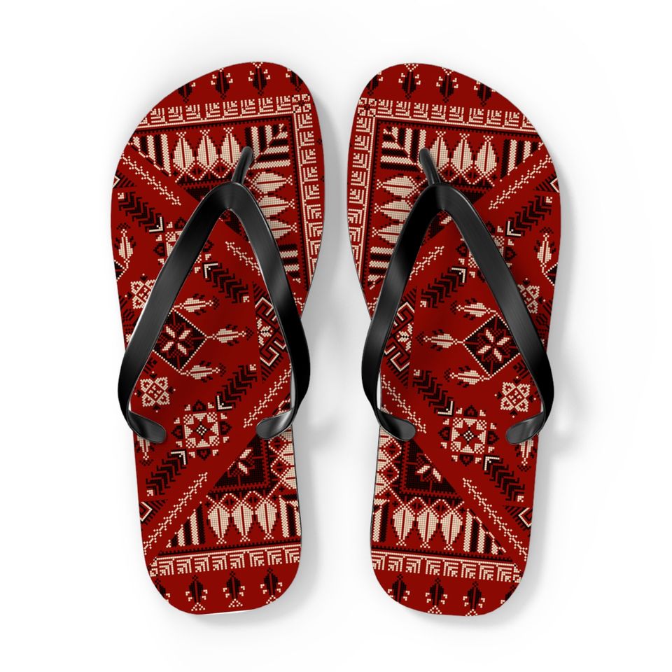Tatreez Flip Flops