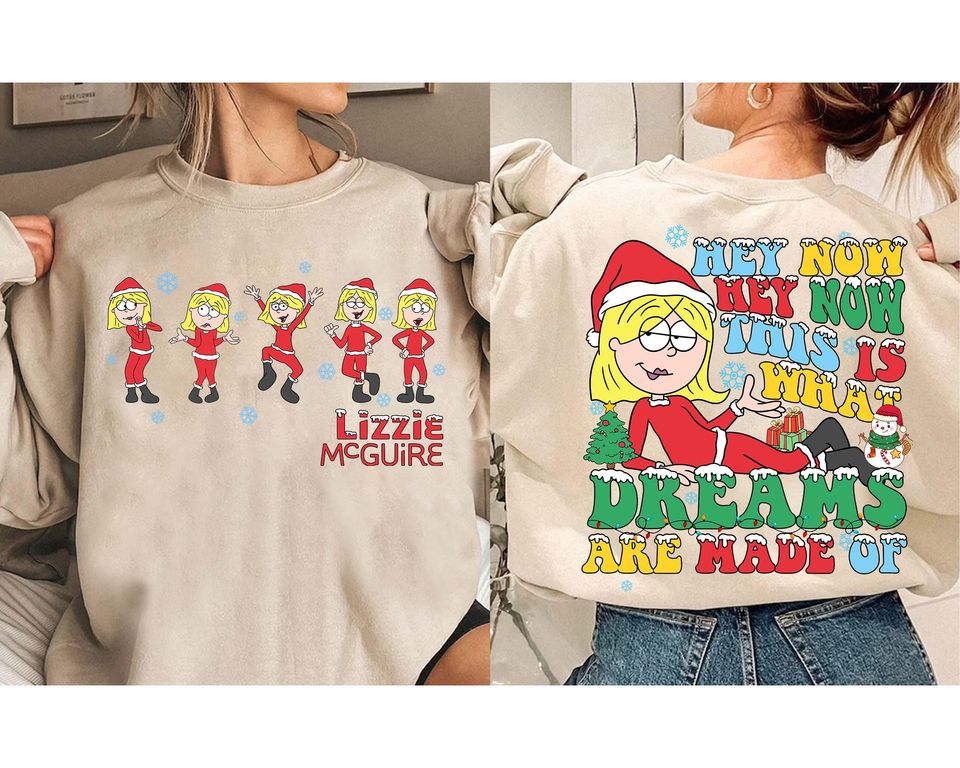 Disney Lizzie McGuire Emotions Double Sided Sweatshirt