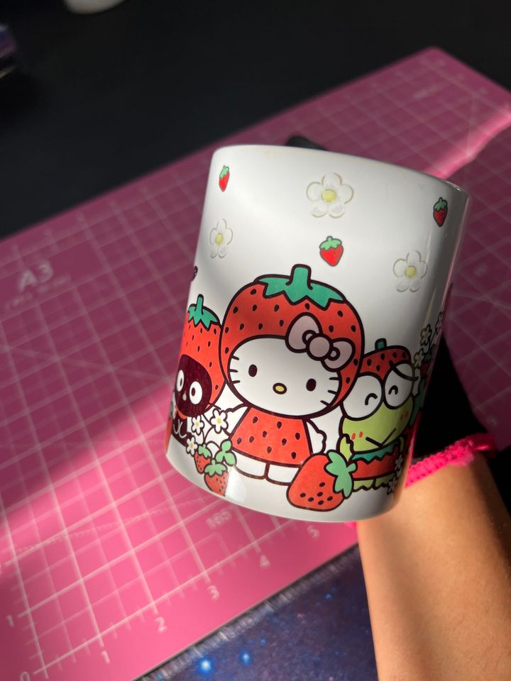Kawaii Hello Kitty Cute Strawberry Ceramic Coffee Tea Mug