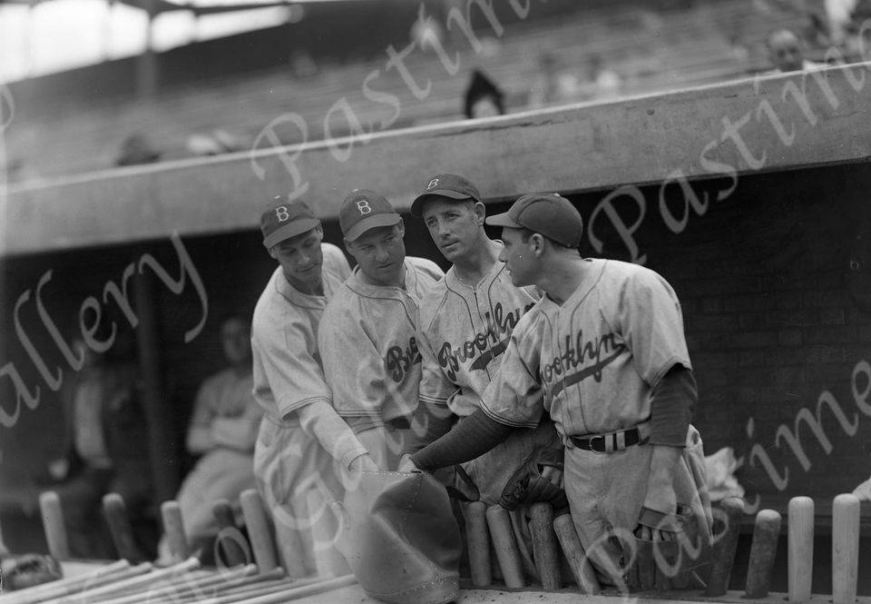 Original 1940 Brooklyn Dodgers Negative Print