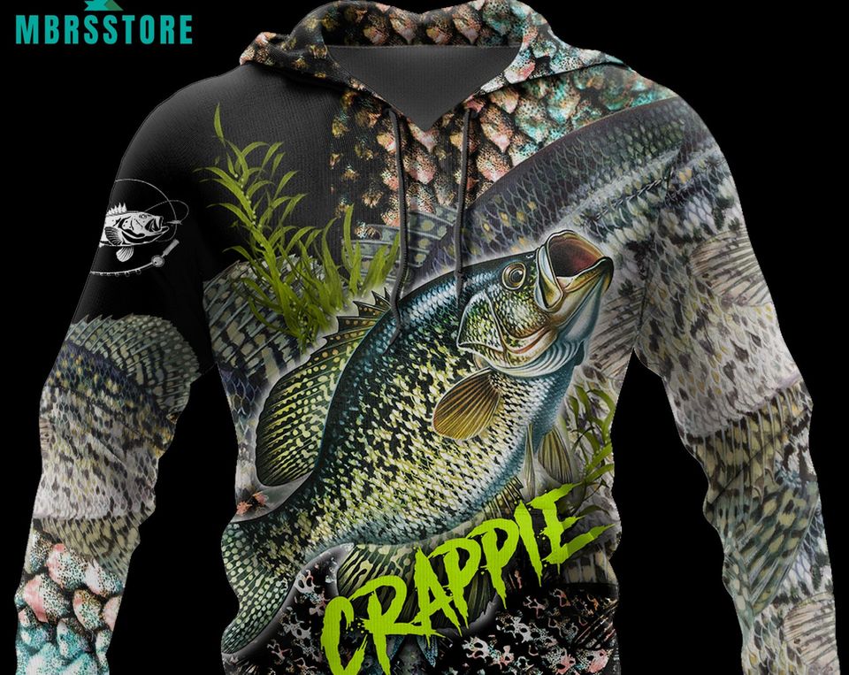 Crappie Fishing Hoodie 3D
