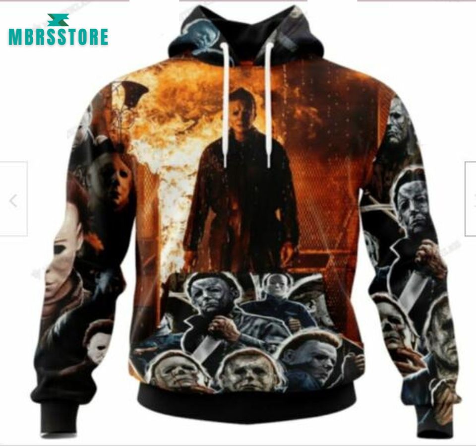 Michael Myers Halloween Horror Movie 3D Hoodie
