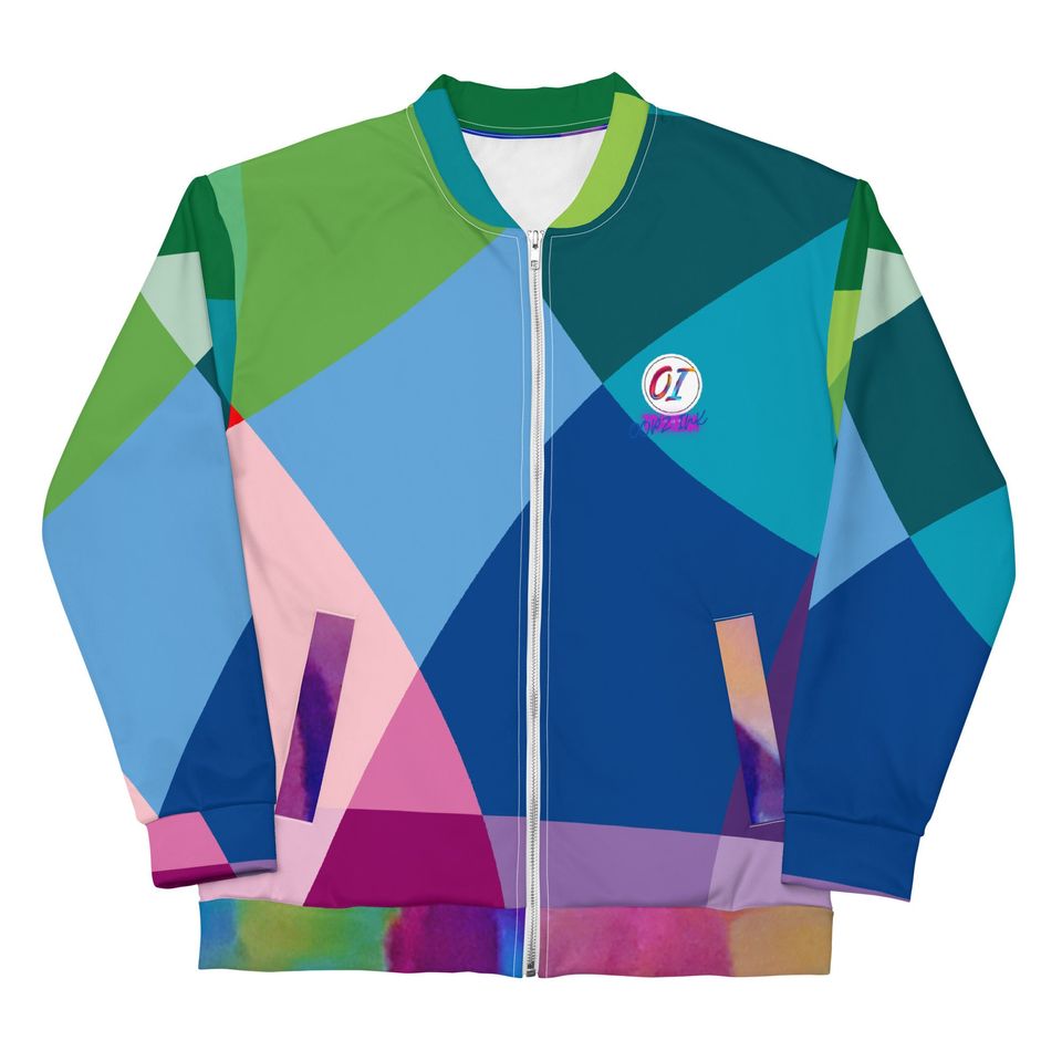 Multi Color oopz Ink LLC Unisex Bomber Jacket