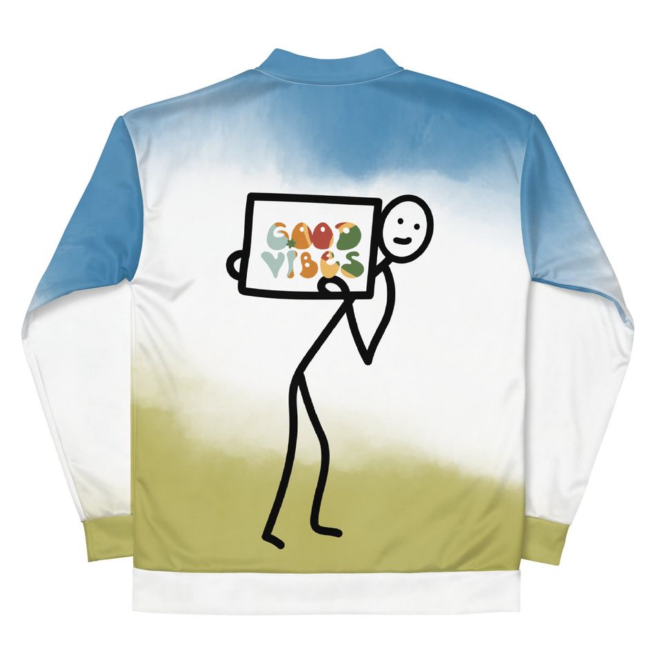 Good V  Oopz Ink Multi Color  Unisex Bomber Jacket