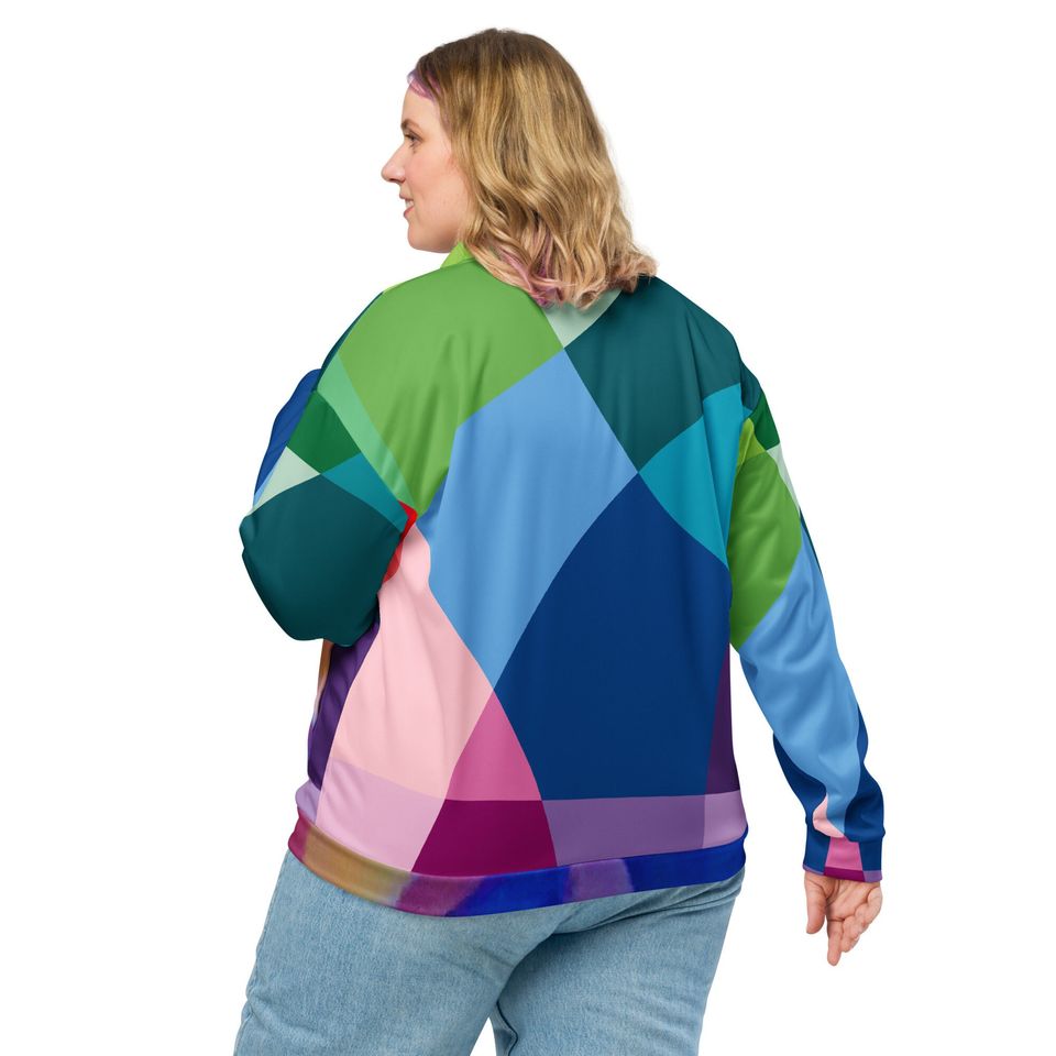 Multi Color oopz Ink LLC Unisex Bomber Jacket