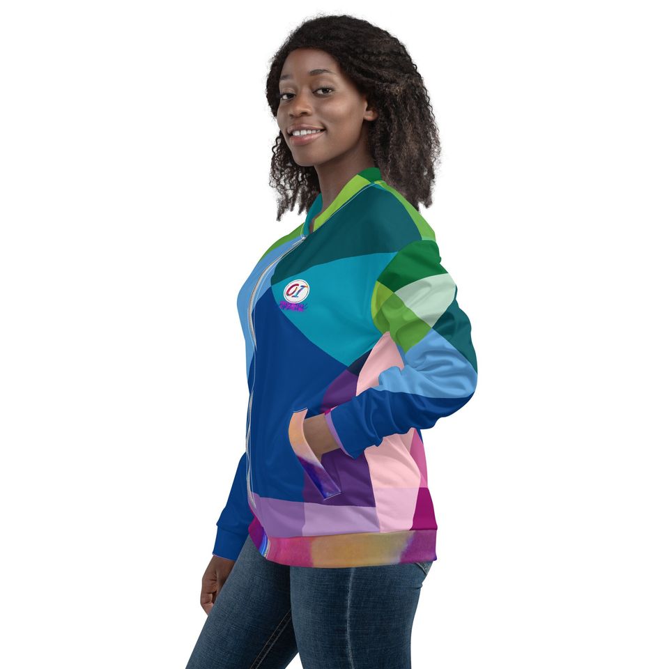 Multi Color oopz Ink LLC Unisex Bomber Jacket