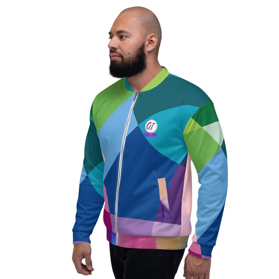 Multi Color oopz Ink LLC Unisex Bomber Jacket