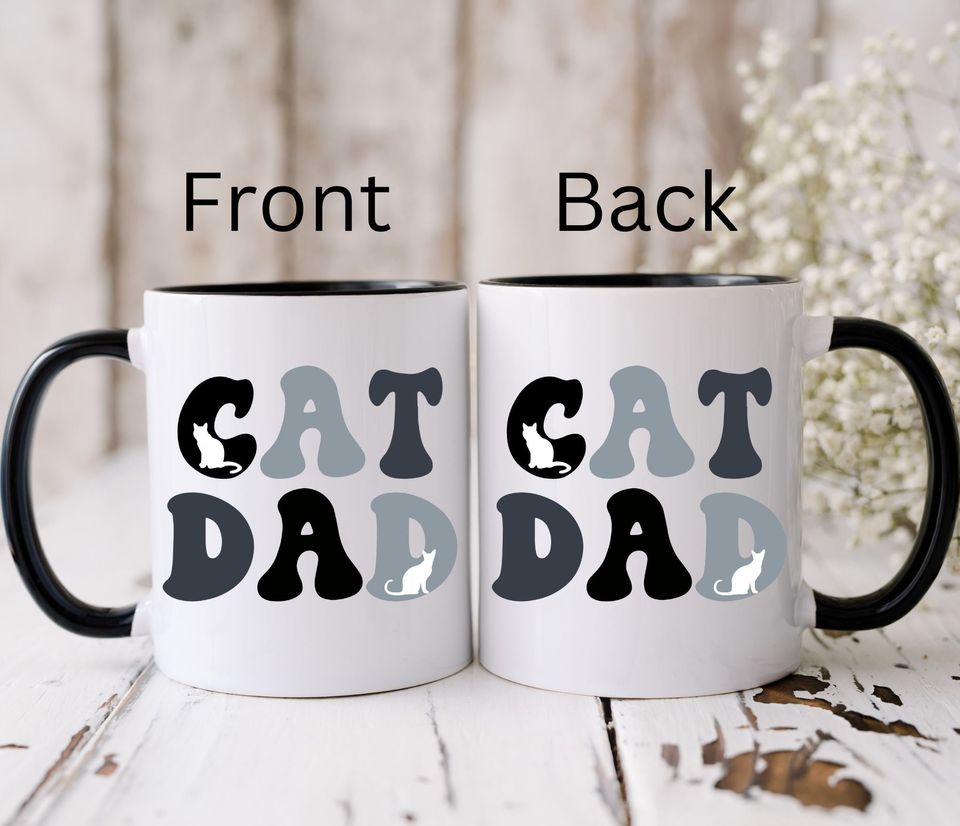 Cat Dad Coffee Mug, Cat Lover Gift