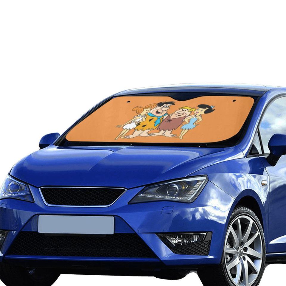 Flintstones-Inspired Car Sun Shade