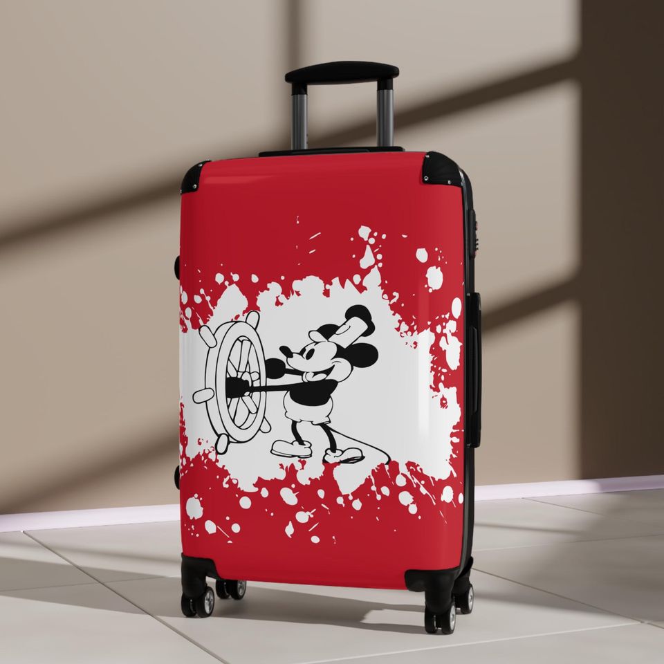 Disney Steamboat Willie Travel Suitcase