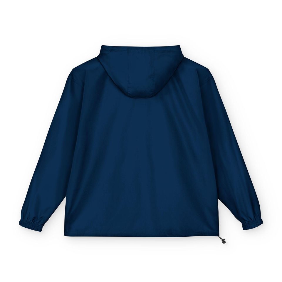 Bitcoin Champion Packable Anorak Jacket, Lightweight Rain Jacket, Bitcoin Themed Windbreaker, BTC Cryptocurrency Jacket, Bitcoin Merch