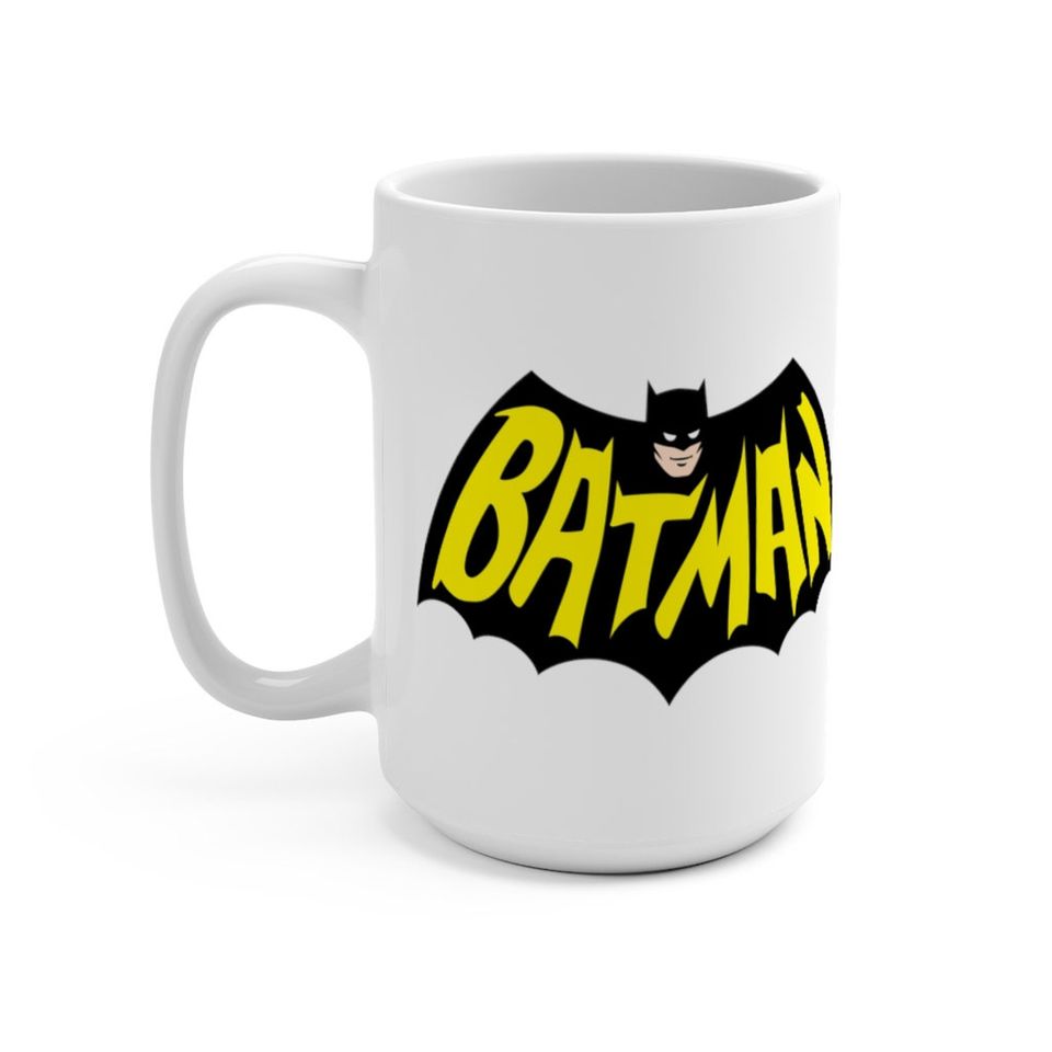 Bleached Batman Mug, Bruce Wayne Batman Mug