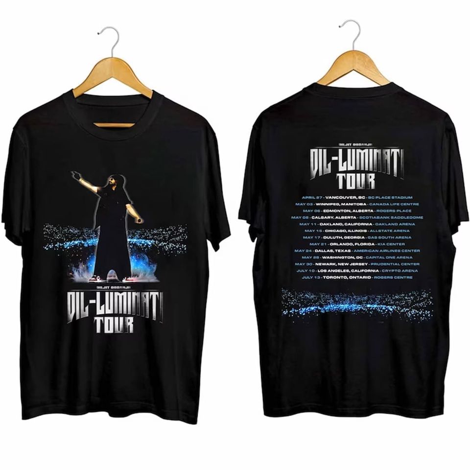 Diljit Dosanjh 2024 Dil-Luminati Tour Double Sided Shirt