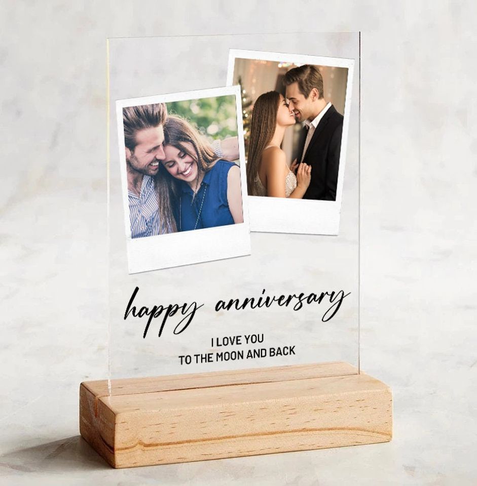 Acrylic Picture Frame With Quote - Custom Acrylic Photo Plaque for Best Friend Picture Frame Collage Custom Birthday Gift