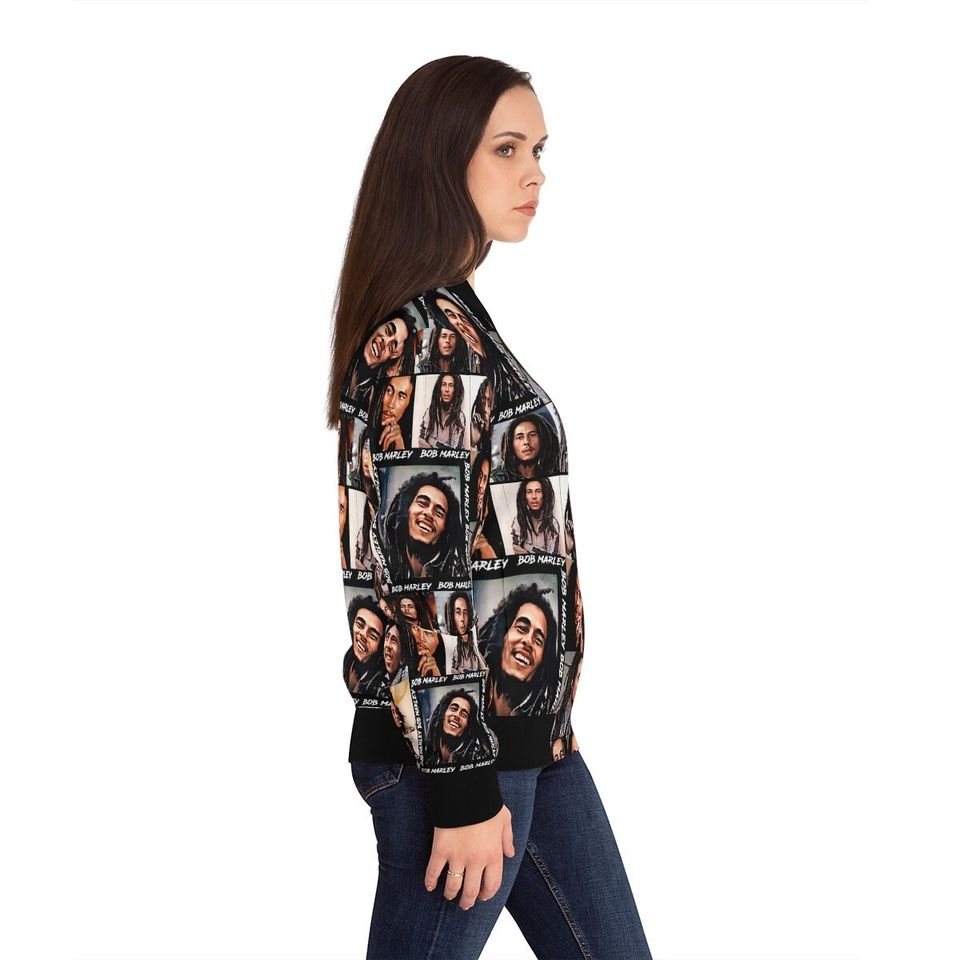 Men's Bob Marley Bomber Jacket