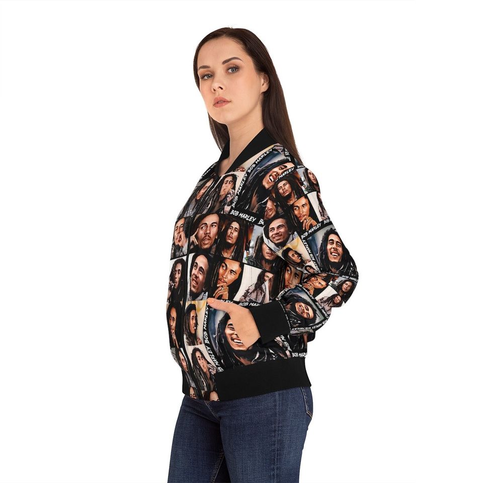 Men's Bob Marley Bomber Jacket