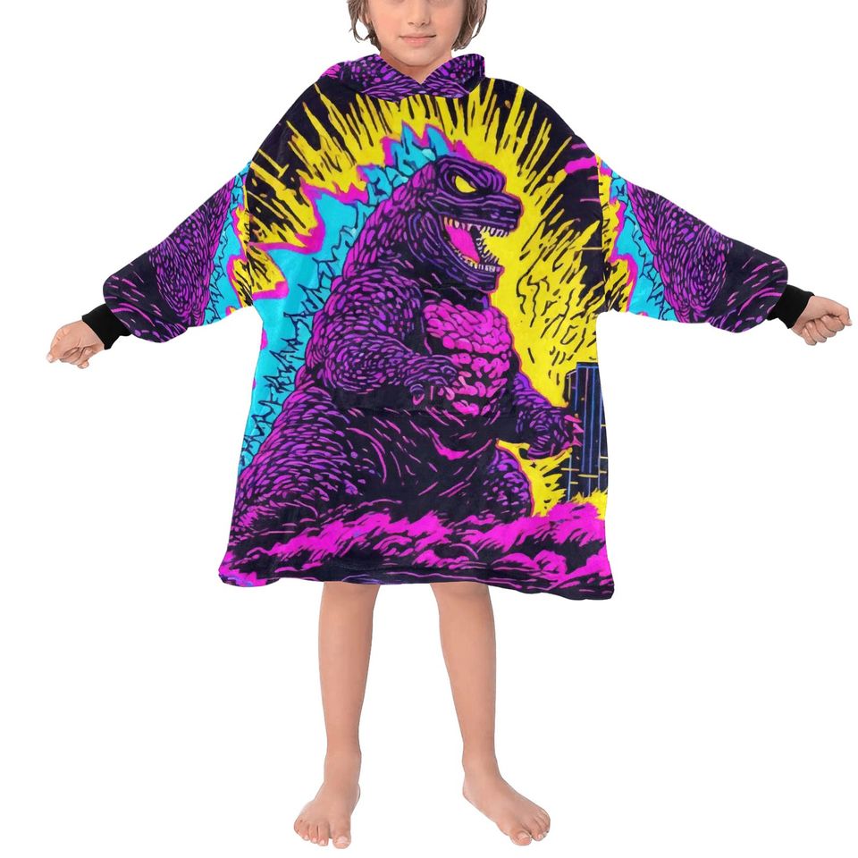 Blanket Hoodie god zilla Gojira Kaiju